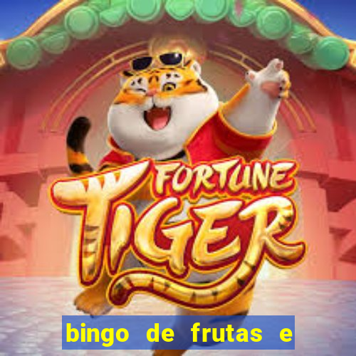 bingo de frutas e legumes para imprimir