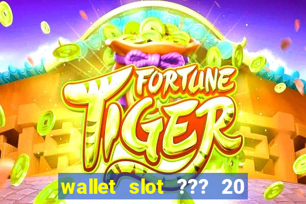 wallet slot ??? 20 ??? 100