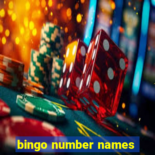 bingo number names