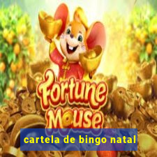 cartela de bingo natal