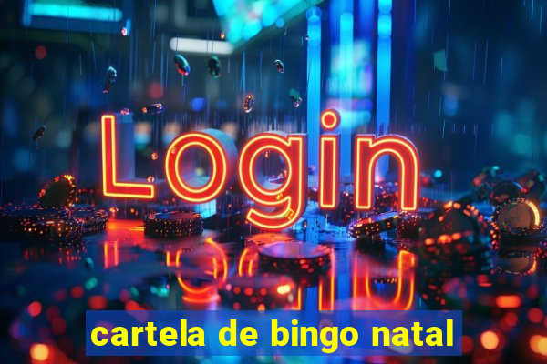 cartela de bingo natal