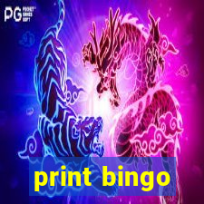 print bingo