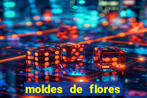 moldes de flores gigantes para imprimir