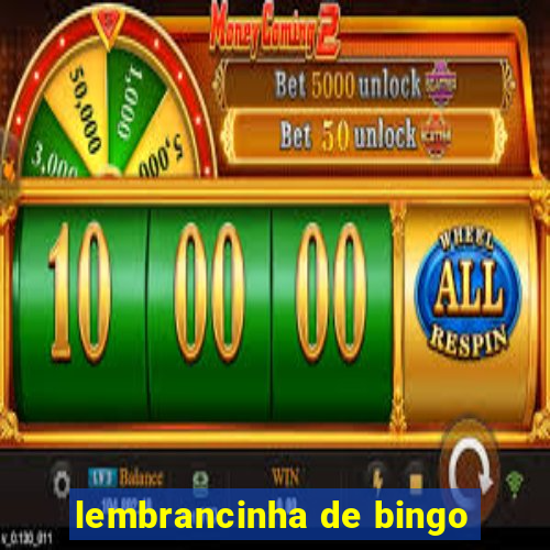 lembrancinha de bingo