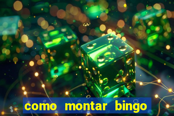 como montar bingo brinquedos toia