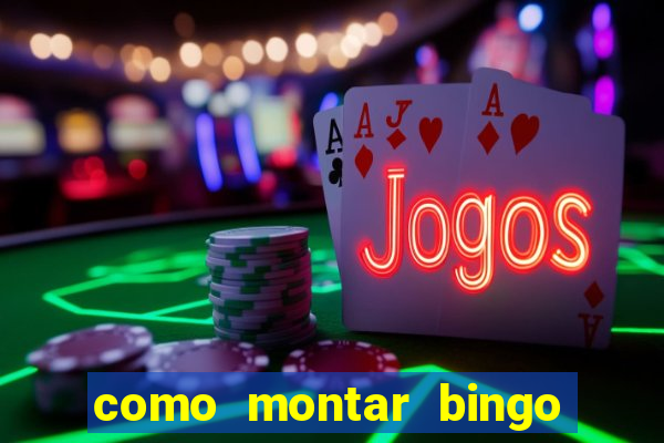 como montar bingo brinquedos toia