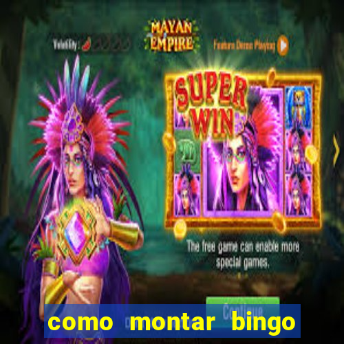 como montar bingo brinquedos toia