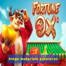 bingo materiais escolares