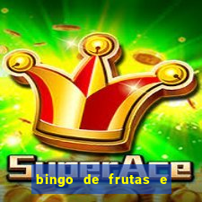 bingo de frutas e legumes para imprimir