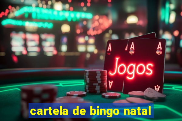 cartela de bingo natal