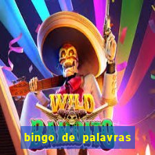 bingo de palavras 3 ano