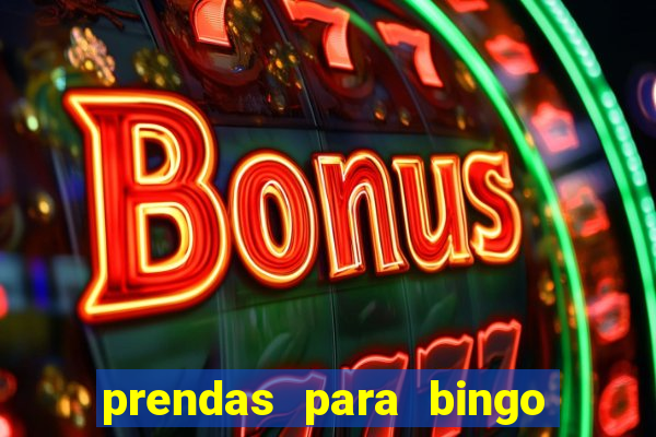 prendas para bingo de natal