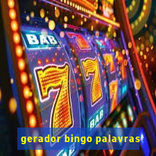 gerador bingo palavras