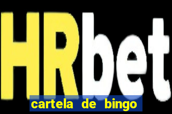 cartela de bingo cha de bebe