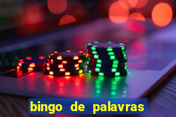 bingo de palavras cha de bebe