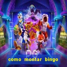 como montar bingo brinquedos toia