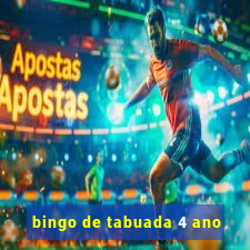 bingo de tabuada 4 ano