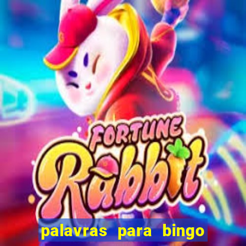 palavras para bingo cha de bebe